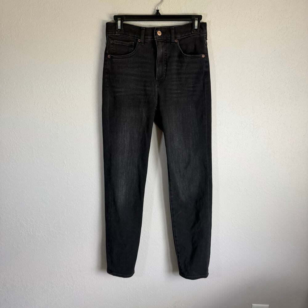 Express Slim High Rise 4-Way Hyper Stretch Black Denim Jeans Womens 2L Classic